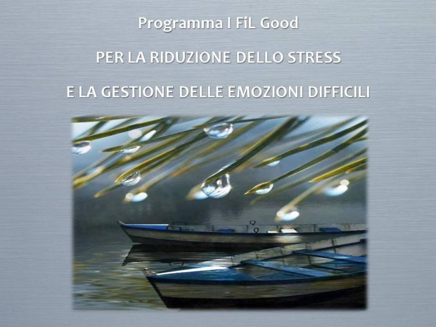 Programma I FiL Good per la riduzione dello stress e la gestione delle emozioni difficili